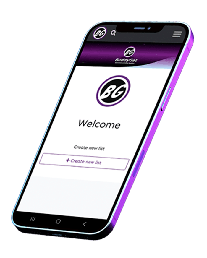 BuddyGet App on Phone
